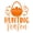 ORANGE, variant on Easter Day Vinyl Wall Art Decal - Hunting Season - 28" x 23" - Eggs Resurrection Sunday Pascha Holiday Modern Cute Home Living Room Bedroom Apartment Nursery Playroom Decor