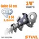 thumbnail image 2 of Cadena para motosierra Stihl 25 Full Chisel 33RSC-84 con 84 eslabones de tracción, 2 of 5