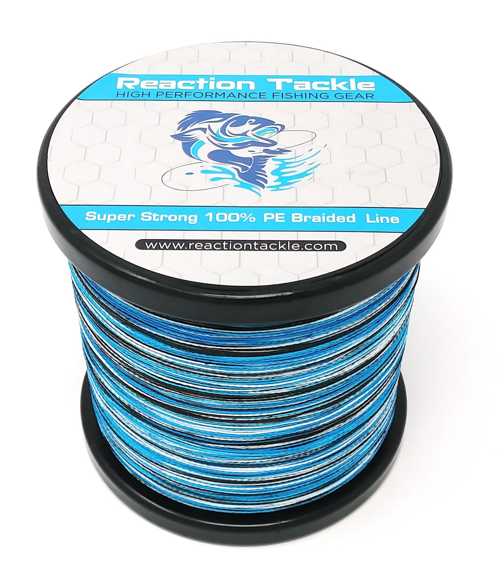 Pro Grade Power Performance for Saltwater or Freshwater Colored Diamond Braid for Extra Visibility Reaction Tackle Braided Fishing Line 