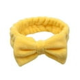 thumbnail image 6 of Soft Headbands for Washing Face Bow Knot Coral Fleece Hairband Elastic Facial Makeup Head Band Hair Band for Women Girls Spa Headwraps Headwear Hair Accessories O1T0, 6 of 9