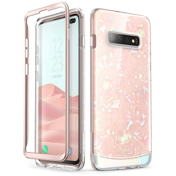 i-Blason Cosmo Series Designed for Galaxy S10 Plus Case Stylish Protective Bumper Case Without Built-in Screen Protector for Samsung Galaxy S10 Plus 2019 Release (Pink)