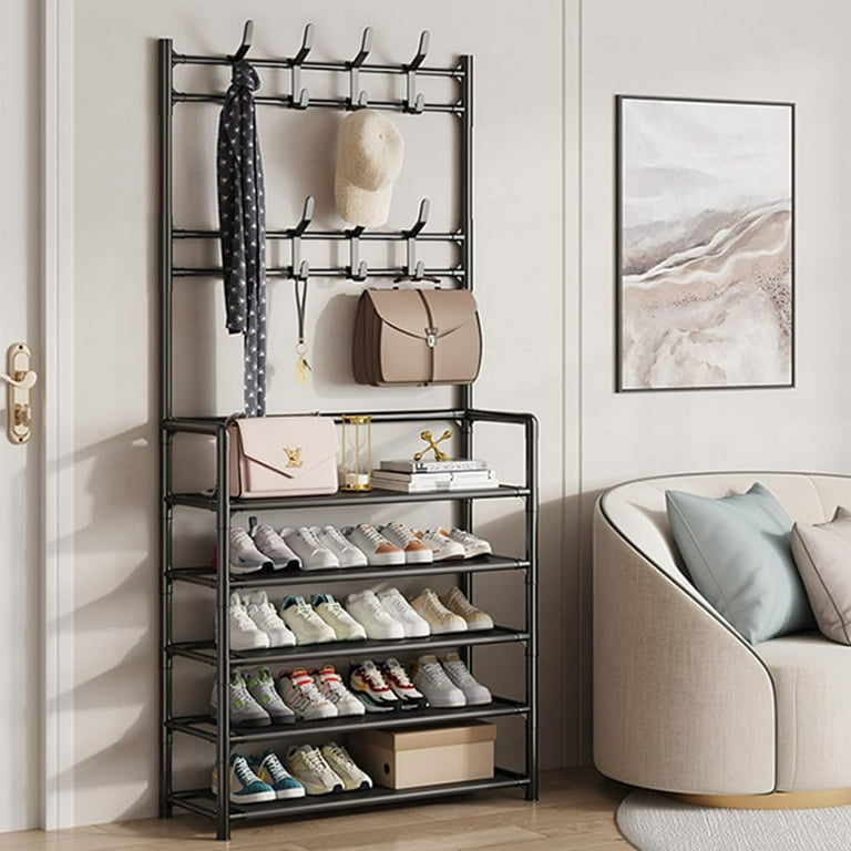 Shoe and hat metal wall organization sale