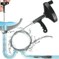 thumbnail image 2 of Plumbing Snake Drain Auger Manual Snake Drain Clog Remover con cable flexible de 23 pies/9.8 pies Limpiador de drenaje reutilizable con mango antideslizante para baño cocina bañera ducha fregadero, 2 of 11