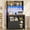Black, variant on Bakers Rack with Power Outles, 6-Tier Microwave Stand with 8 Hooks and Wine Glass Holder, Farmhouse Coffee Bar Cabinet with 2-Tier Open Shelves & 2 Doors, LED Bakers Rack for Kitchen Dining Room, Oak