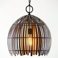 thumbnail image 4 of Generation Lighting 6622701 Hanalei 16" Wide Mini Pendant - Black, 4 of 7