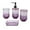 Purple, variant on Fiocias 4Pcs Soap Dispenser Acrylic Toothbrush Holder Bathroom Accessories Set Toothbrush Blue
