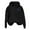 Black, variant on Women s Casual Hooded Sweatshirt Print Pullover Soft Comfortable Long Sleeve Hoodie For Everyday Wear Loose Fit Round Neck Top Platform Hoodies for Girls Cute Monkey Sweatshirt Pullover Long Black S