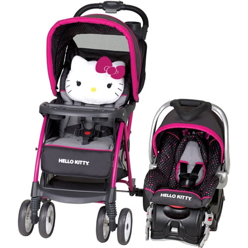 hello kitty car seat stroller combo