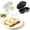 2PC Dark Gray and White, variant on Clearance 2PC Microwave Egg Cooker 2 Eggs, Egg Mold for Breakfast Sandwiches, Dash Rapid Muffin Pan Egg Cooker Microwave for Kitchen (Dark Gray and White)