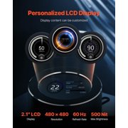 AIO CPU Liquid Cooler with 2.1 LCD Display, ARGB Lighting, 3x 120mm PWM Fans, High-Speed Pump, Universal Intel & AMD Socket Compatibility for Efficient PC Cooling