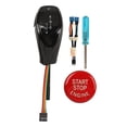 thumbnail image 1 of Led Shift Knob With One Click Start Button Automatic Gear Shift Head For Z4 E85 E86 2001 To 2008 Lhd Glossy Black-SinKeeU, 1 of 4