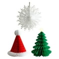 thumbnail image 2 of 3 Adornos Navideños de Papel con Forma de Panal, Centro de Mesa, Decoraciones Colgantes Reutilizables para Fiestas, Interiores y Exteriores estilo 1, 2 of 8