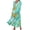 Mint Green, variant on Pisexur Women's Fall Maxi Dress Boho Flowy Long Sleeve Square Neck Floral Midi Dress Smocked Spring Fall Wedding Guest Dresses