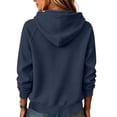 thumbnail image 3 of Maplenight Waffle Hoodies for Women Drawstring Long Sleeve Pullover Sweatshirt Top Fall Casual Hoodies with Pocket, 3 of 4
