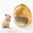thumbnail image 3 of Escondite de cerámica para hámster con forma de maní, escondite para hámster, cama , jaula para cuevas, también adecuada para ratones, tort Nuez, 3 of 7