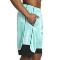 thumbnail image 2 of AND1 Men's and Big Men's Active Dribbling Short, 10" Inseam, up to Size 5XL, 2 of 4