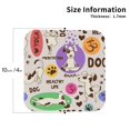 thumbnail image 2 of Pofeuu Dog Doing Yoga Print Coasters for Drinks, 4Pack PU Leather Coasters, Bar Drink Coasters for Tabletop Protection, Furniture from Damage-Square, 2 of 6