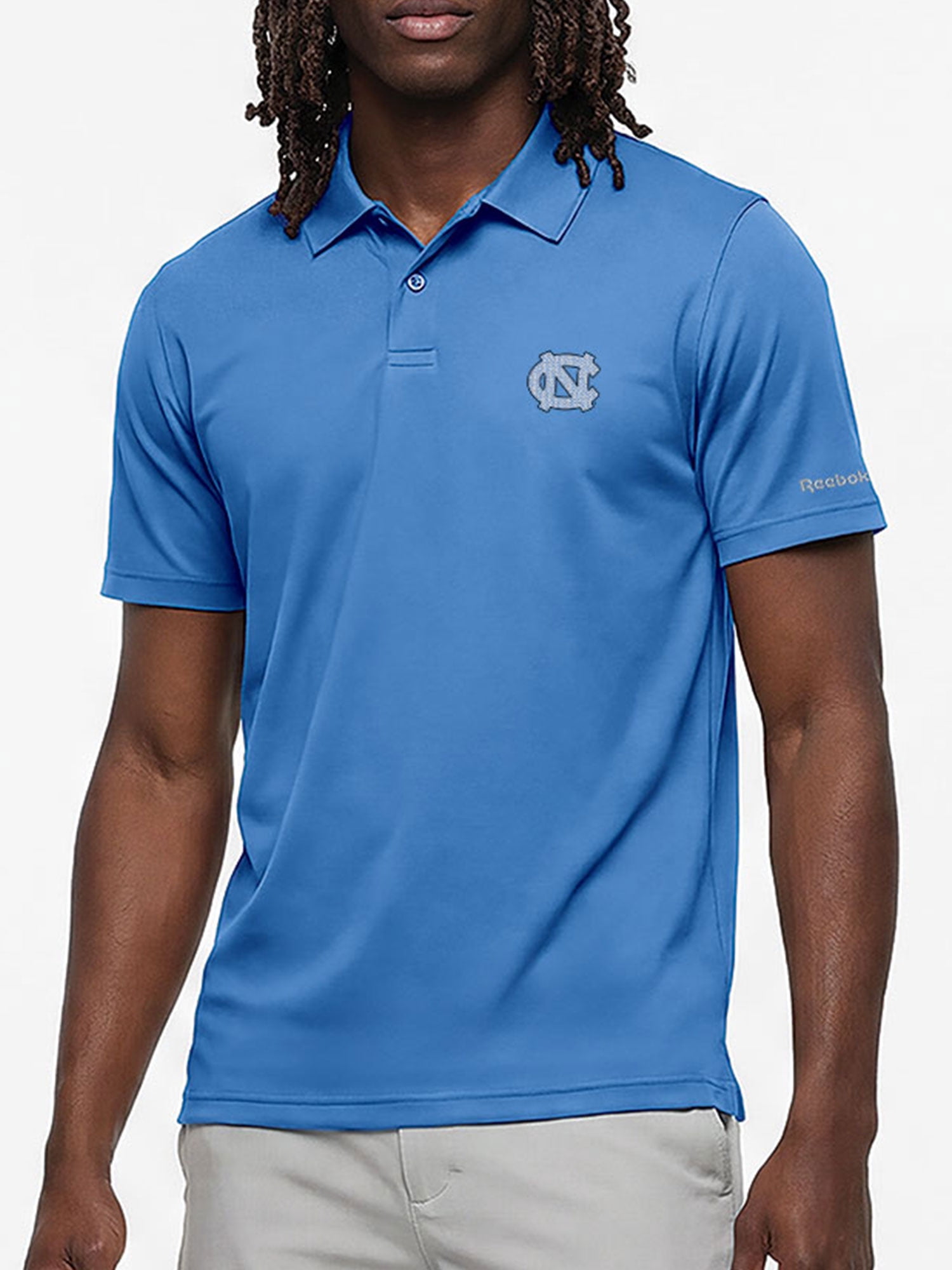 North Carolina TarHeels Reebok Mens Short Sleeve Polo Shirt