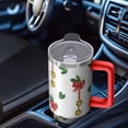 thumbnail image 4 of 40oz Snowflakes Tumbler with Lid and Straw Christmas Stainless Steel Cup Holiday Coffee Water Bottle Gifts, 4 of 4