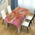 thumbnail image 4 of Yayeee Tablecloths 54" x 54" Rectangle Wrinkle Resistant Party Table Cover, Abstract Pink Flowers, 4 of 8