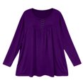 thumbnail image 4 of Base Layer Tops for Women Long Sleeve Crew Neck Fall Winter Undershirt Casual Base Layer Top 2XL, 4 of 6