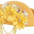thumbnail image 5 of Vjnyvs Rhinestone Felt Beret Vintage Pillbox Hat Women Fascinator Hat Tassel Derby Cap Flight Attendant Hat for Church Tea Party, 5 of 7