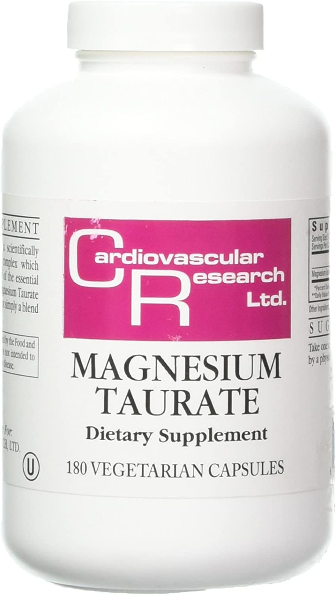 Codllyne Ecological Formulas Magnesium Taurate Capsule, 125 mg, 180