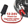 thumbnail image 6 of Luoyaxxxxx Car Cigarette Lighter Socket 12V Portable Power Plug Adapter Crocodile Clip Car Adapter for Music Plug, 6 of 7