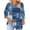 Blue-Shirts, variant on Jsaierl Tops for Women 3/4 Sleeve Plus Size Casual Crew Neck Shirts Dressy Print Ladies Pleated Blouses Soft Cotton T-shirts Top XL-5XL
