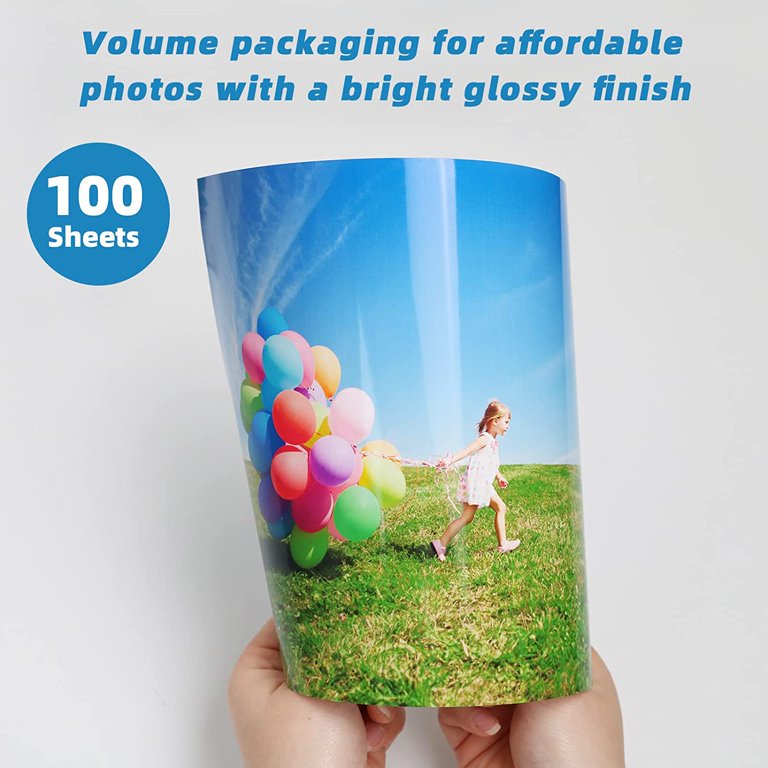 50 sheets Photo Paper Glossy, 8 * 10 inch Photo Paper for Printer Picture,  inkjet printing photo paper 180 gsm, Suitable for flyers, calendars and