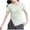 Mint Green, variant on Htigea Summer Women Casual Short Sleeve Tops T-Shirts Tees with Side Split Black,M