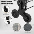 thumbnail image 3 of ChaoLink Carrito de compras plegable con ruedas de 360 grados, carrito utilitario con capacidad para 110 libras, ruedas para subir escaleras, cesta grande de 22 galones, 3 of 8