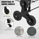 thumbnail image 3 of ChaoLink Carrito de compras plegable con ruedas de 360 grados, carrito utilitario con capacidad para 110 libras, ruedas para subir escaleras, cesta grande de 22 galones, 3 of 8