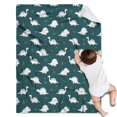thumbnail image 2 of Cute Dinosaur Cartoon Pattern Soft Sherpa Fleece Throw Blanket, Warm Cozy Plush Blanket for Sofa Bed Couch, All Season, 30"x40", 2 of 5