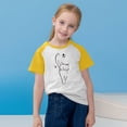 thumbnail image 5 of rd Yellow Kawaii Brunch Tops for Children Boy Girl Fall Summer Short Sleeve Boat Neck Spandex Graphic Tops Blouses Shirts Child 2026 Clothes Trendy Y2K 7 Years, 5 of 8