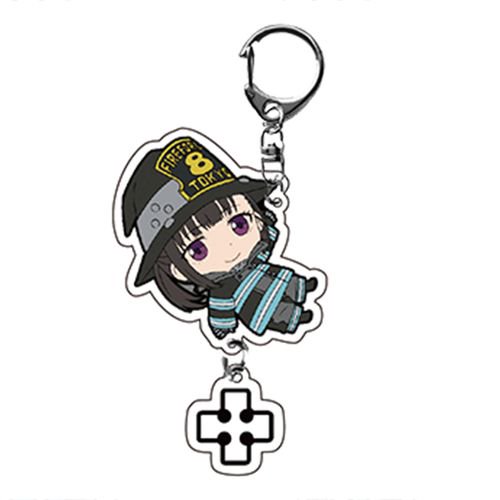 Shiyao Shiyao Anime Characters Figure Pendants Doll Metal Keychain Japanese Anime Cartoon Key Rings Fire Force No Shouboutai Style 5 Walmart Com Walmart Com