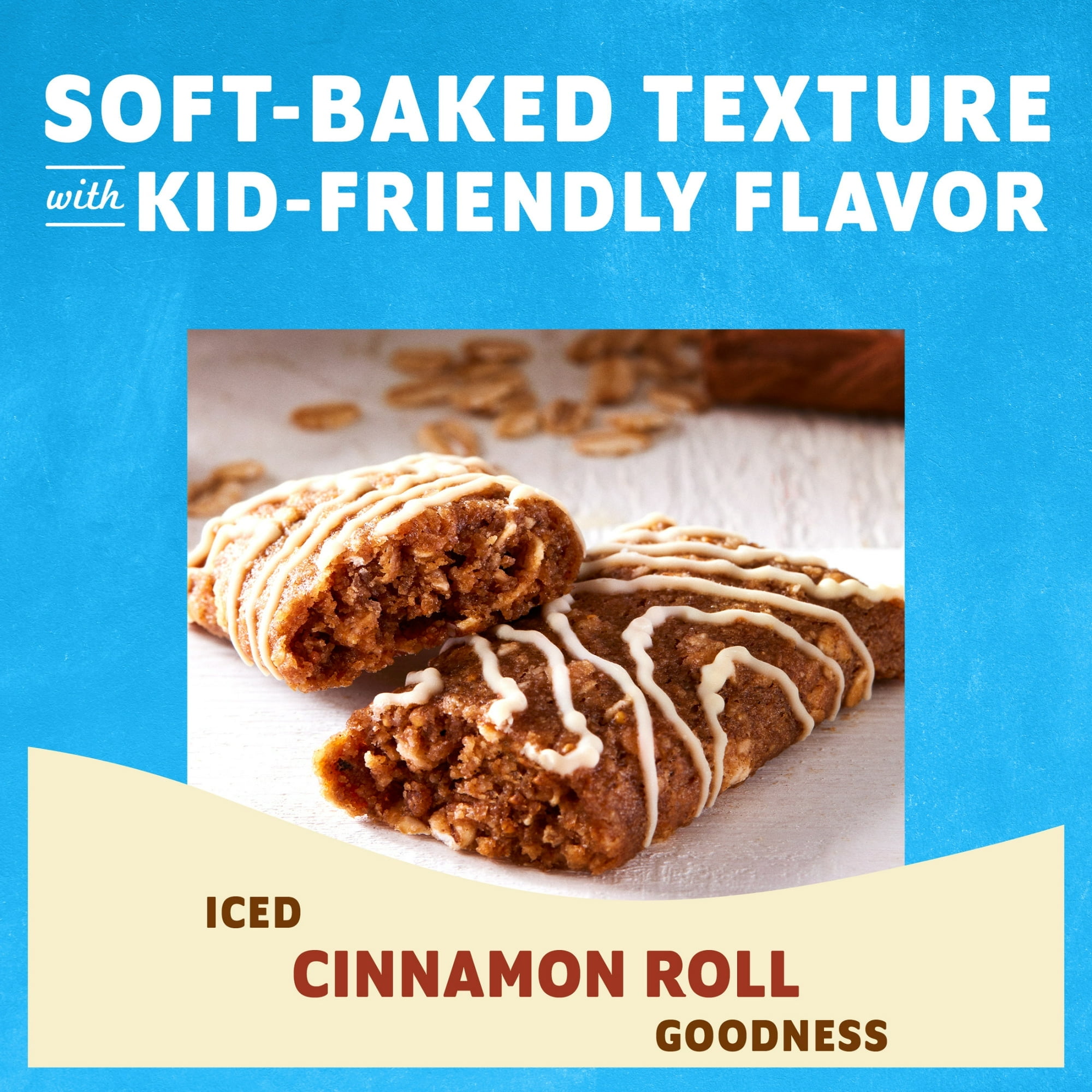 Zbar Bake Sale Collection Cinnamon Roll Flavor Soft Baked Snack Bars, Organic Granola Bars, 12ct  ( 2 Box )