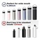 thumbnail image 2 of 2 Pcs Wide Mouth Sport Water Bottles Replacement Lid Accessories for Hydroflask Lid Most Wide Mouth, 2 of 5