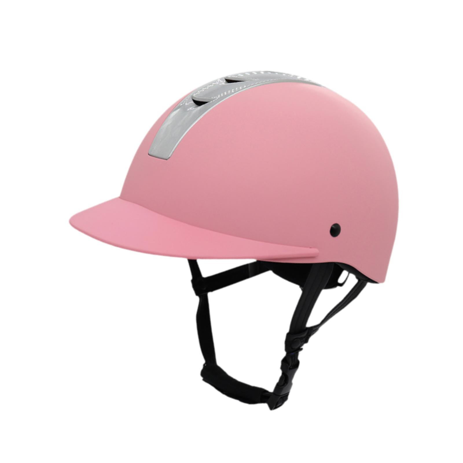 SunniMix Equestrian Helmet Cycling Helmet Equestrian Supplies Fashion Horse Equipment M Pink