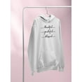 thumbnail image 3 of Thankful Grateful Blessed Hoodie Women -Image by Shutterstock, Female XX-Large, 3 of 4