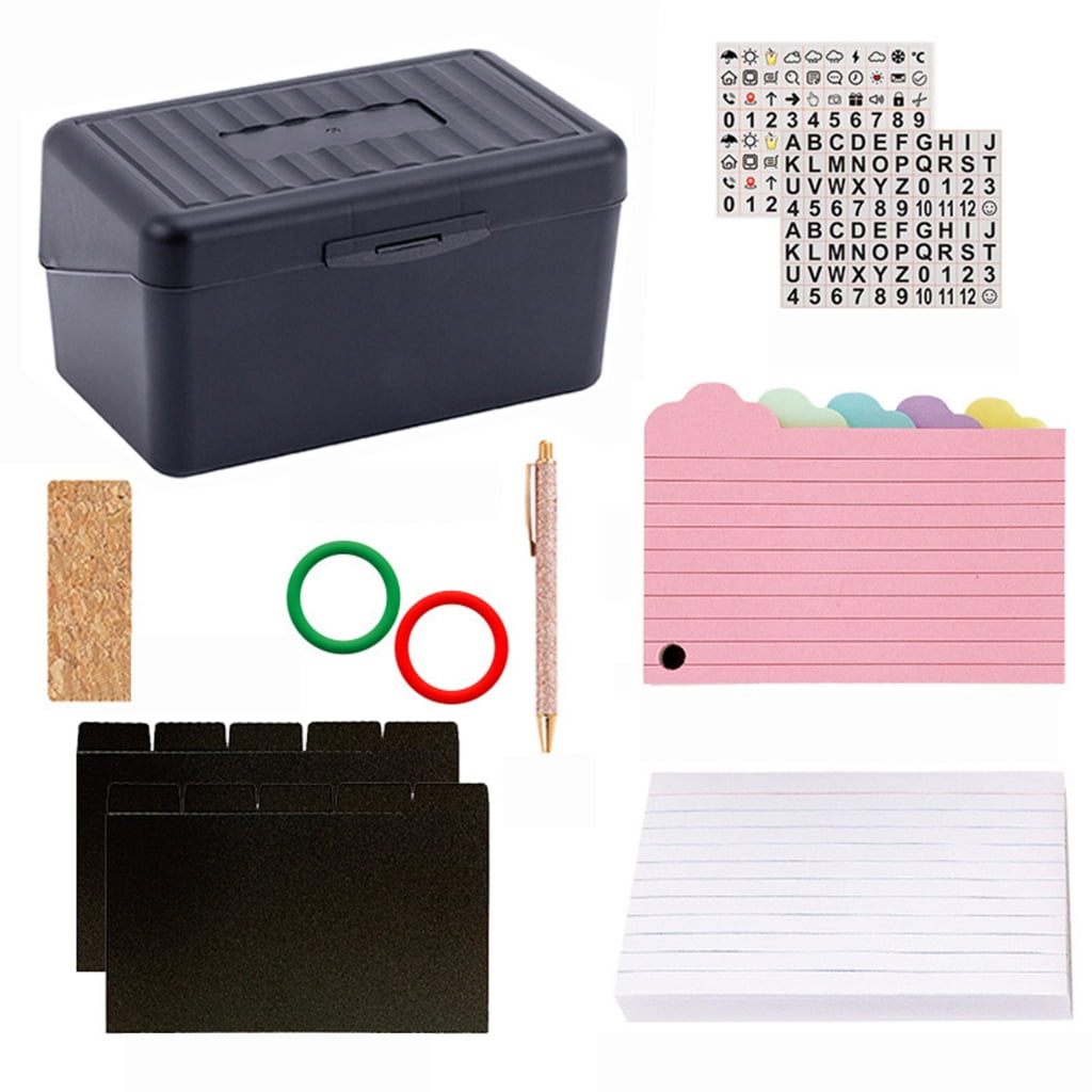 350Sheets Double Lined Note Paper and Index Card Set Includes Sticker for Office