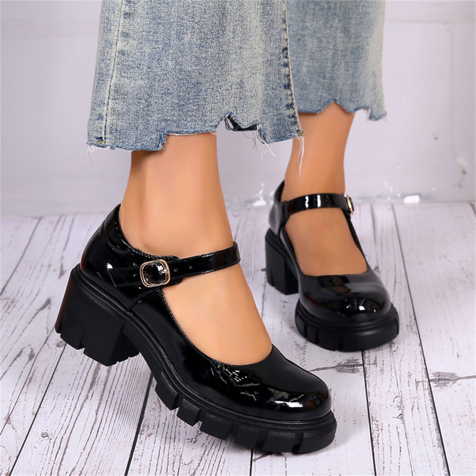 TUK Multi-strap Mary Janes - Shoes - Lace Market: Lolita Fashion Sales