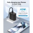thumbnail image 3 of Cargador Ryaobwu USB C de 45 W de carga rápida para Galaxy S24 con cable, 3 of 8