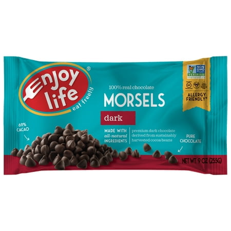 Enjoy Life Dark Chocolate Dairy Free Chocolate Chips, Vegan, 9