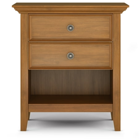 Simpli Home - Amherst Bedside Table - Light Golden Brown