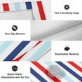 thumbnail image 6 of Red Blue Stripe Outdoor Rug for Patio/Deck/Porch, Non-Slip Large Area Rug 3 x 5 Ft, Gradient Geometric White Vertical Striped Indoor Outdoor Rugs Washable Area Rugs, Camping Rug Carpet Runner, 6 of 8