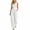 White, variant on Sleeveless Formal Jumpsuits for Women V Neck High Waist Dressy Casual Romper Wide Leg Elegant Sleeveless Jumper White, XL