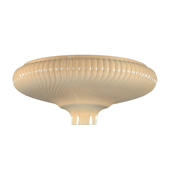 B&P Lamp® 16" Bulge Torchiere, Rib Swirl, Nu-Gold