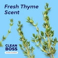 thumbnail image 5 of CleanBoss Botanical Disinfectant - Multi-Surface Cleaner - 128 oz - Kills 99.9% of Germs + Cold & Flu Viruses - Fresh Thyme Scent - No Rinse on Food Contact Surfaces - Pet Friendly, 5 of 6