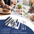 thumbnail image 4 of Juego de utensilios de cocina portátil para acampar 34 piezas kit de utensilios de cocina utensilios de cocina y parrilla de acero inoxidable juego de, 4 of 7